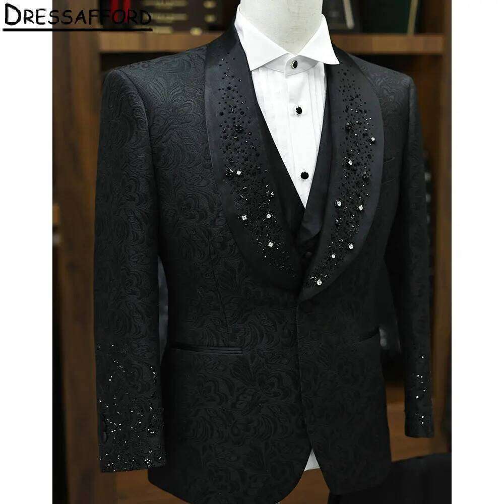 Men'S Formal Wear No Suit - بدلة رجالية رسمية سوداء من الجاكار