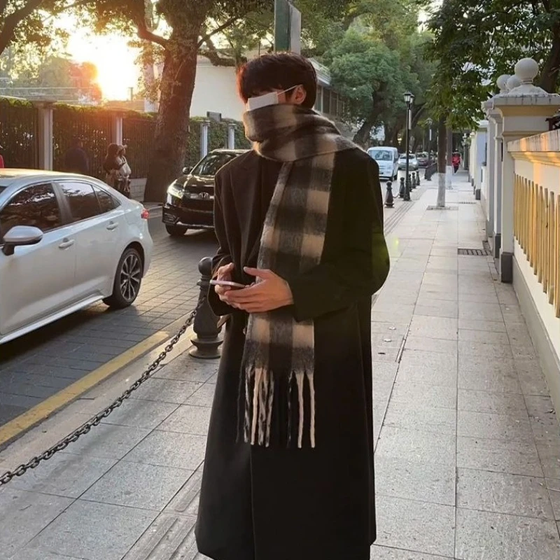 Korean Men Formal Wear - معطف صوف للرجال مستوحى من الكوريا،