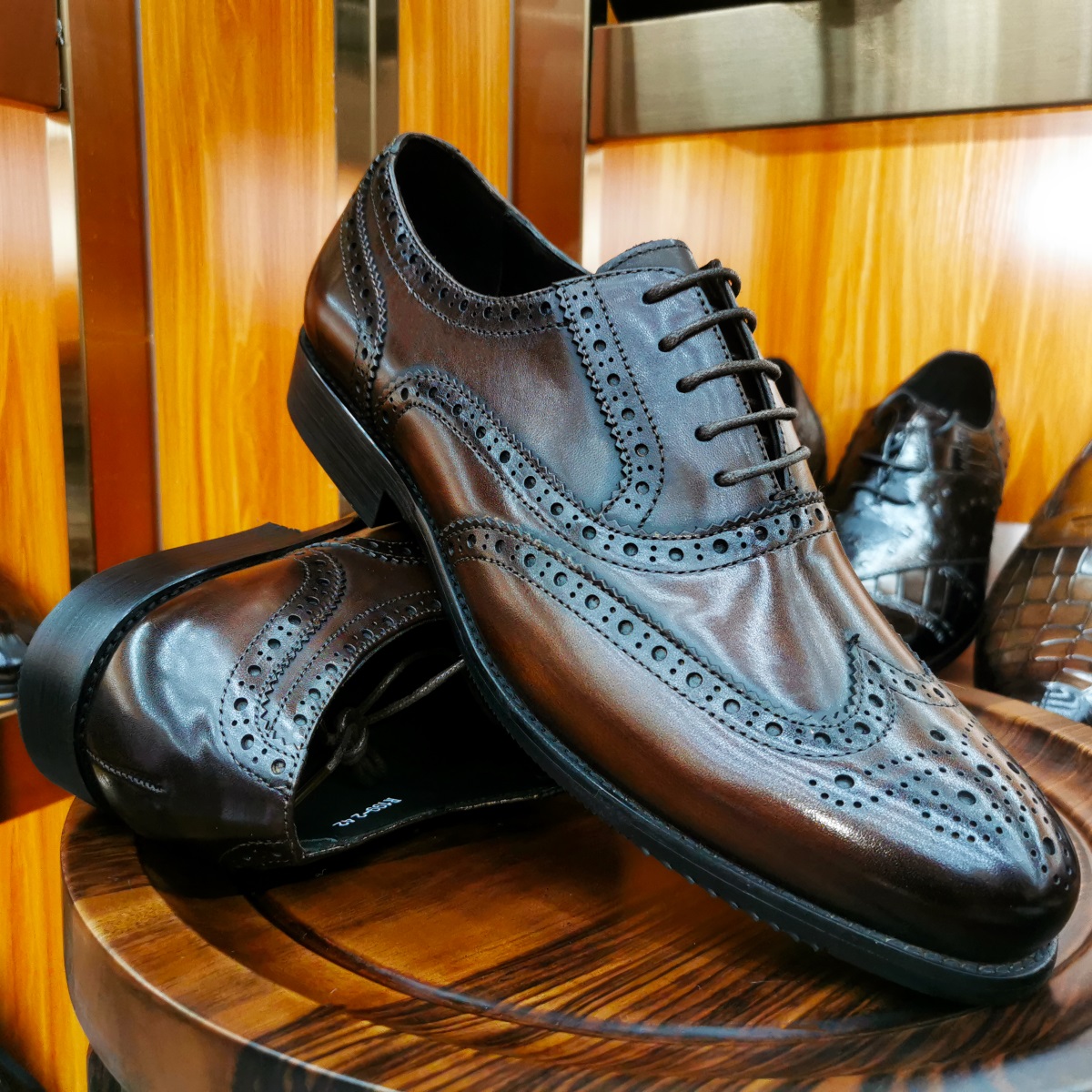 Men Formal Wear Brown - أحذية رجالية فاخرة من الجلد الطبيعي