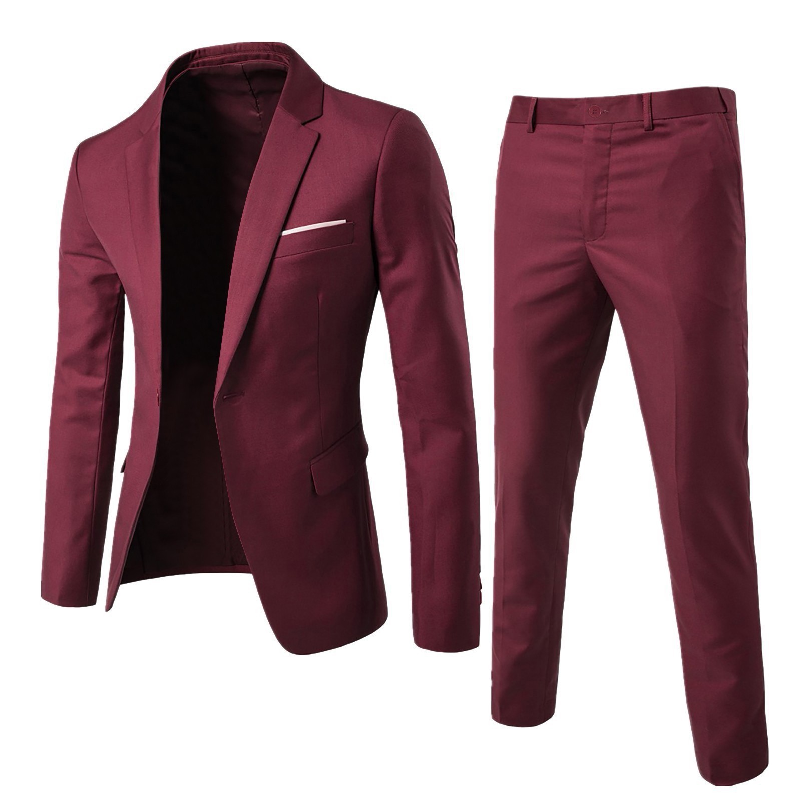 Korean Men Formal Wear - طقم بدلة رجالي من قطعتين، ملابس