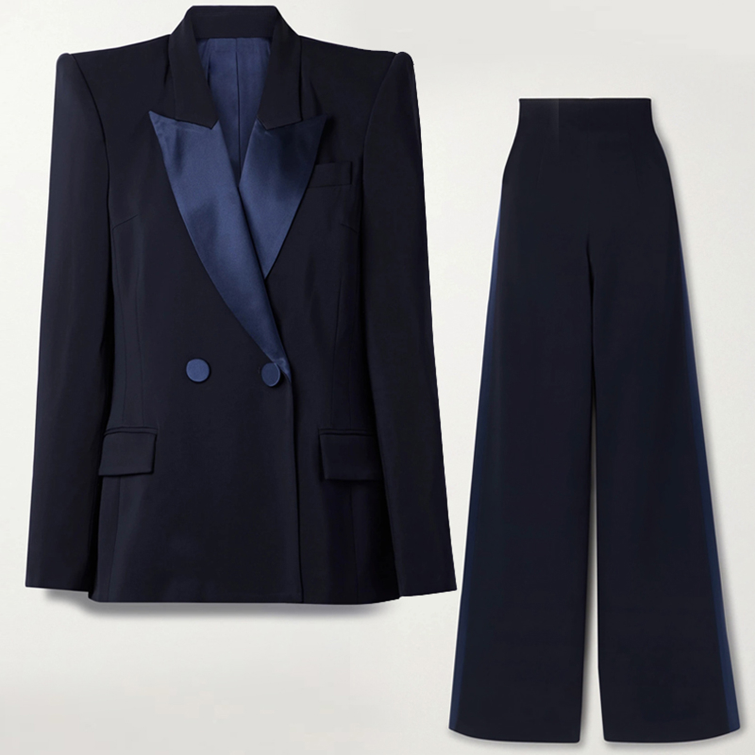 الأزرق الداكن المرأة 2 قطعة مج - مراجعة Double Breasted Blazer وسعره