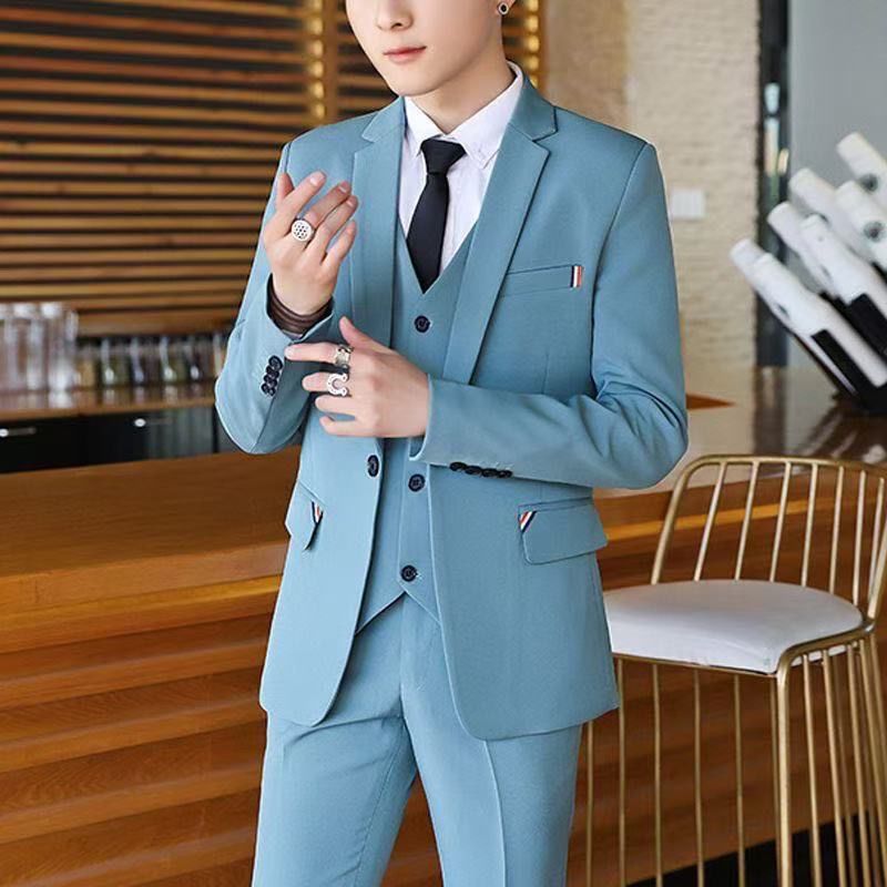 بدلة رجالية من قطعتين بقصة ضيق - مراجعة Korean Men Formal Wear وسعره