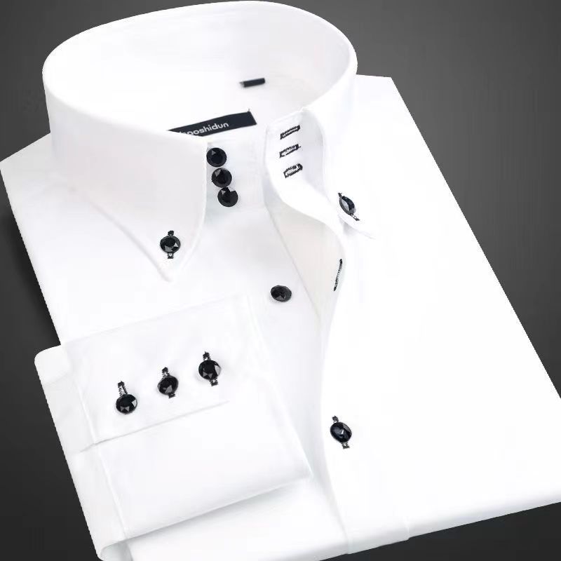 قميص فستان للرجال بياقة سفلية  - مراجعة Korean Men Formal Wear وسعره