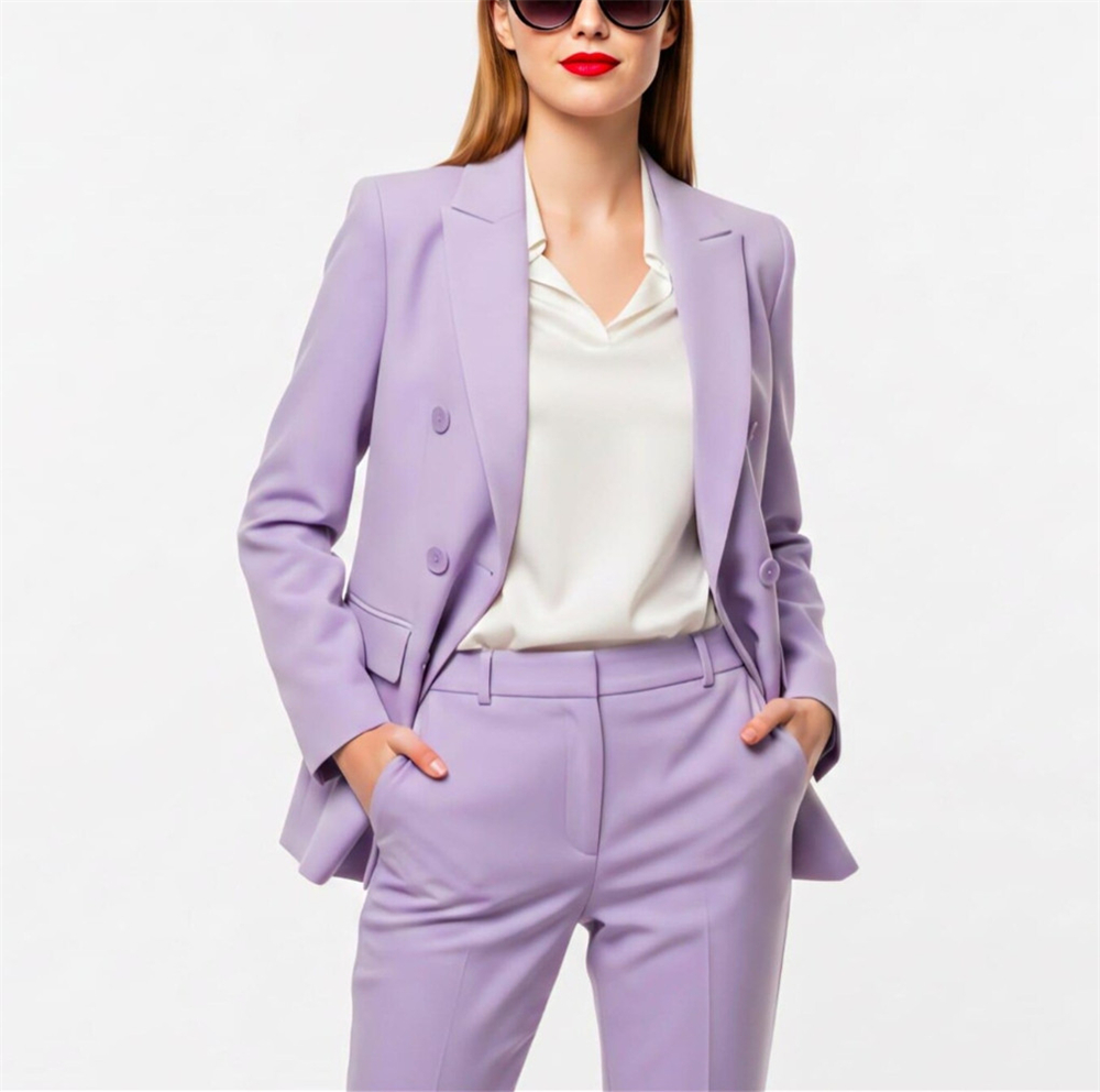 بدلة نسائية عصرية من قطعتين بل - مراجعة Double Breasted Blazer وسعره