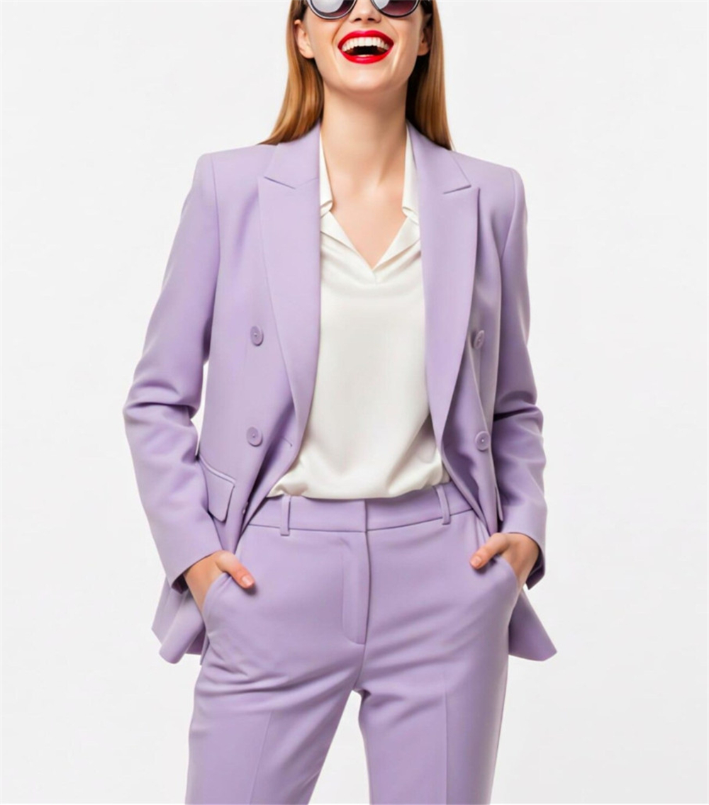 بدلة نسائية عصرية من قطعتين بل - مراجعة Double Breasted Blazer وسعره