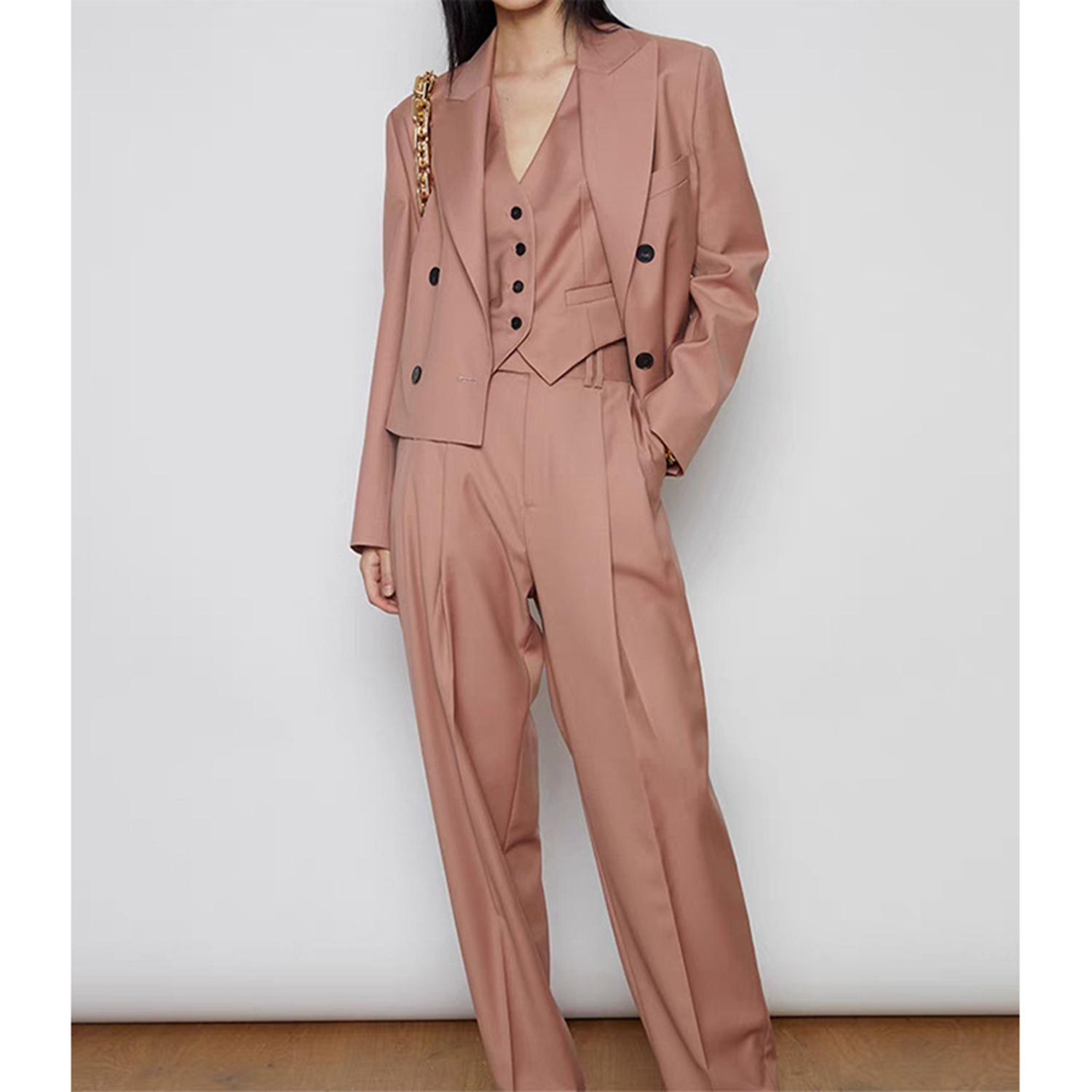 بدلة نسائية من Allingentle مكو - مراجعة Double Breasted Blazer وسعره