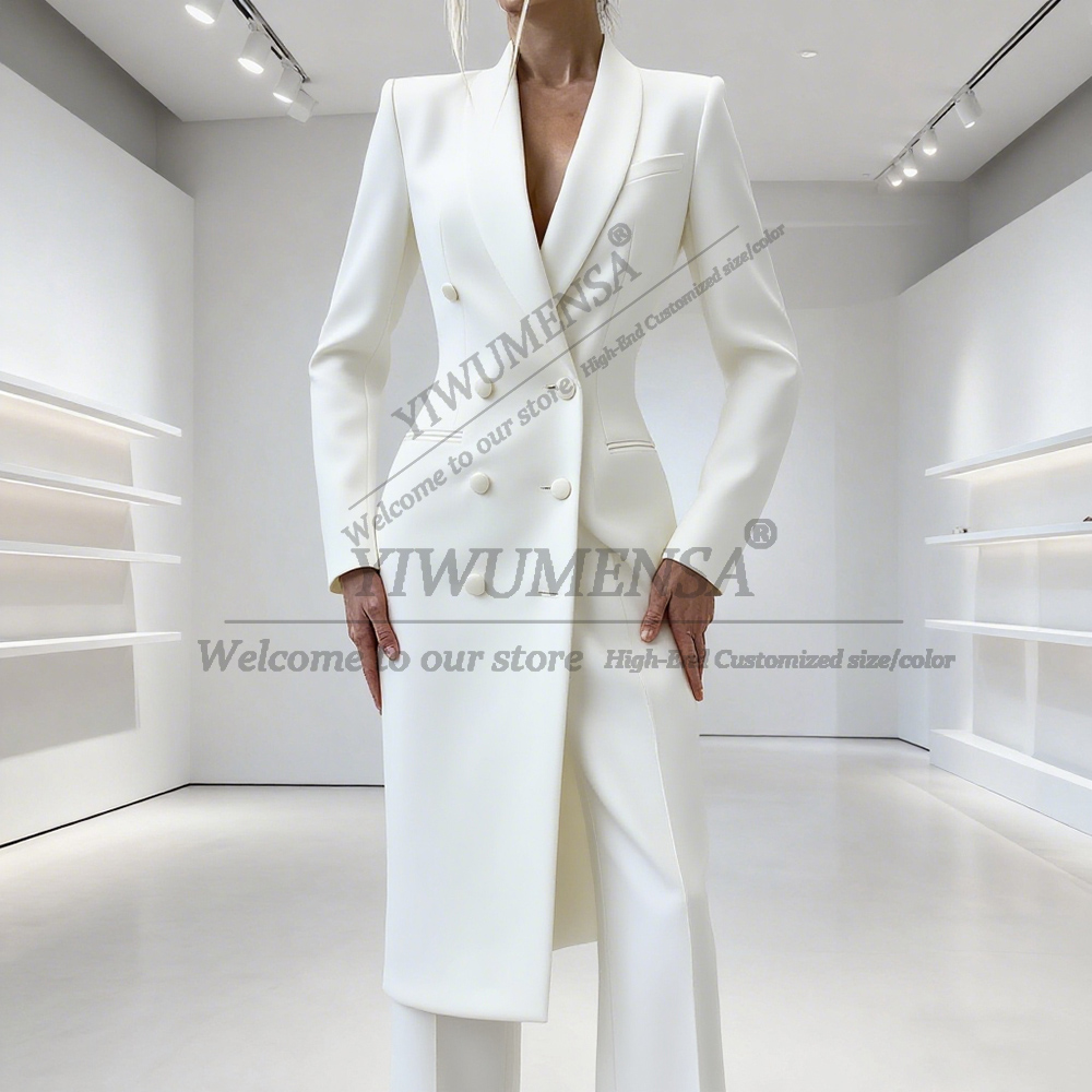 أنيقة الصلبة المرأة الدعاوى 2  - مراجعة Double Breasted Blazer وسعره