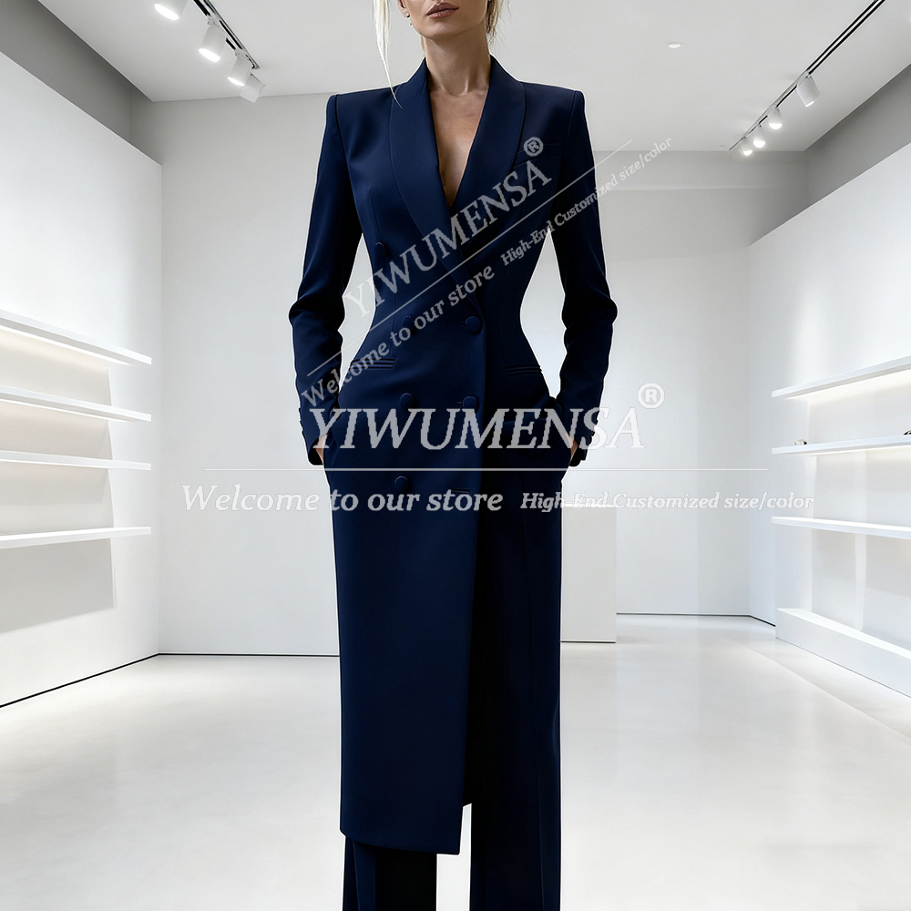 أنيقة الصلبة المرأة الدعاوى 2  - مراجعة Double Breasted Blazer وسعره