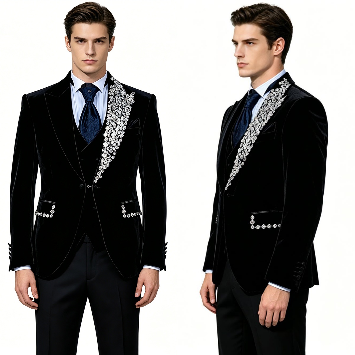 بدلة زفاف رسمية من قطعتين من ا - مراجعة Men'S Formal Wear No Suit وسعره