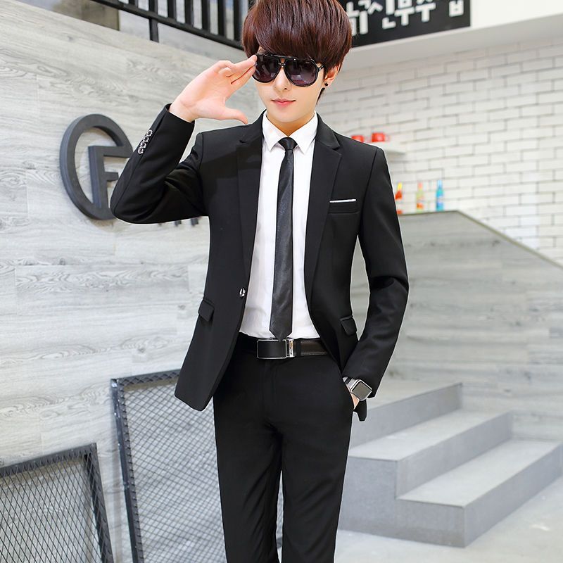 بدلة رجالية من ثلاث قطع بقصة ض - مراجعة Korean Men Formal Wear وسعره