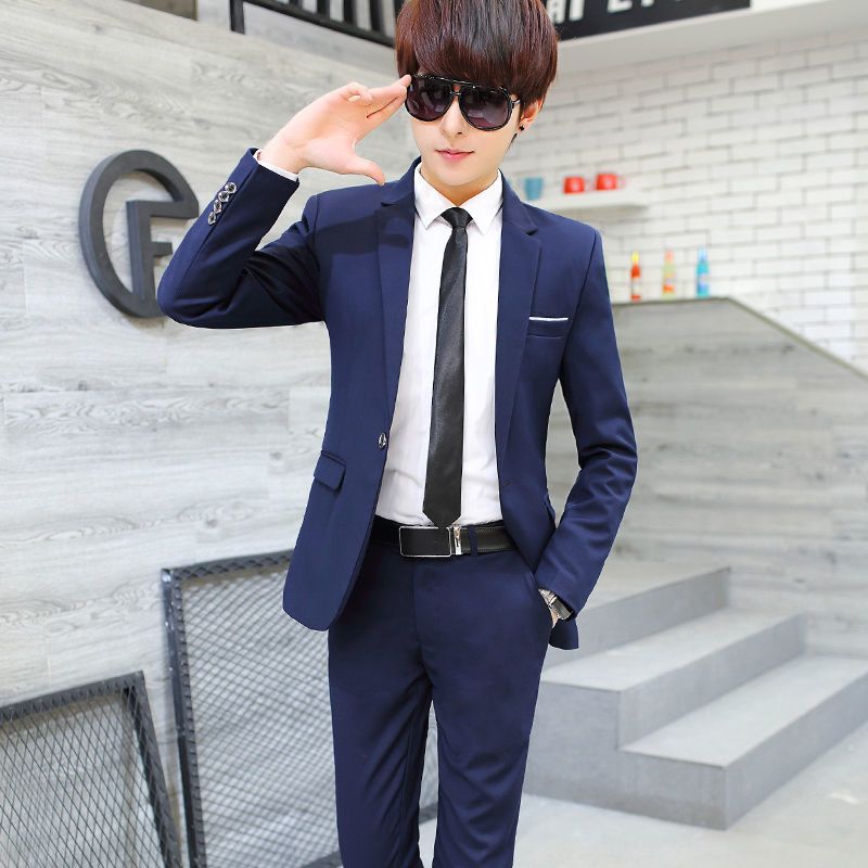 بدلة رجالية من ثلاث قطع بقصة ض - مراجعة Korean Men Formal Wear وسعره