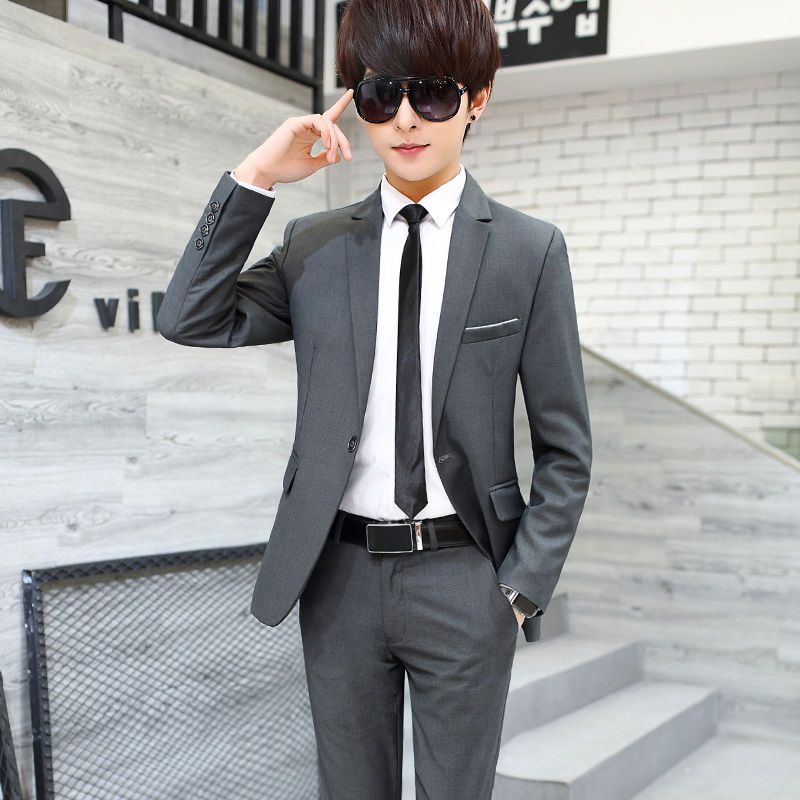 بدلة رجالية من ثلاث قطع بقصة ض - مراجعة Korean Men Formal Wear وسعره