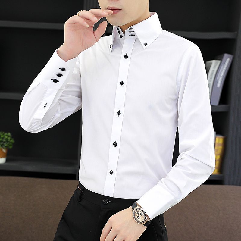قميص تنفيذي للرجال لربيع الخري - مراجعة Korean Men Formal Wear وسعره