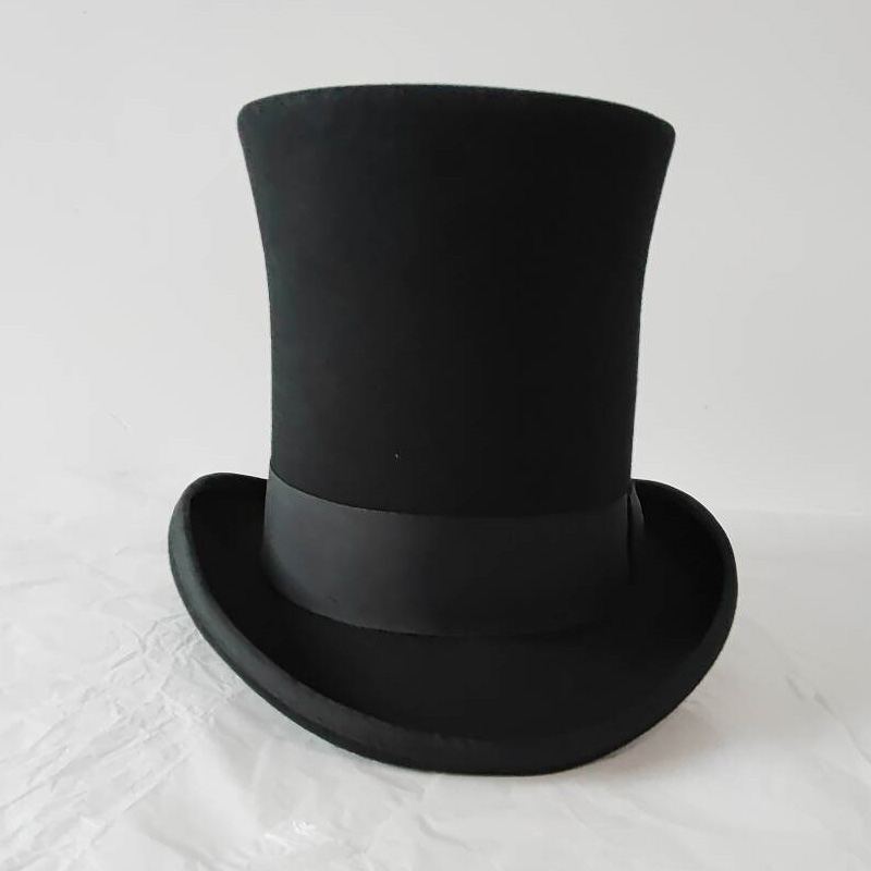 قبعة سوداء عالية من الصوف اللب - مراجعة Victorian Men'S Formal Wear وسعره