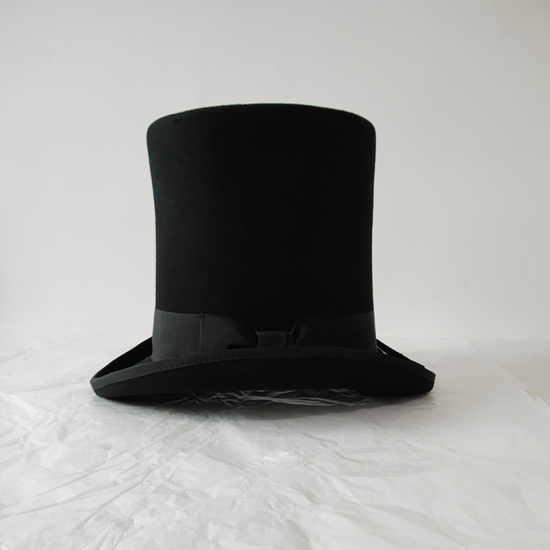 قبعة سوداء عالية من الصوف اللب - مراجعة Victorian Men'S Formal Wear وسعره