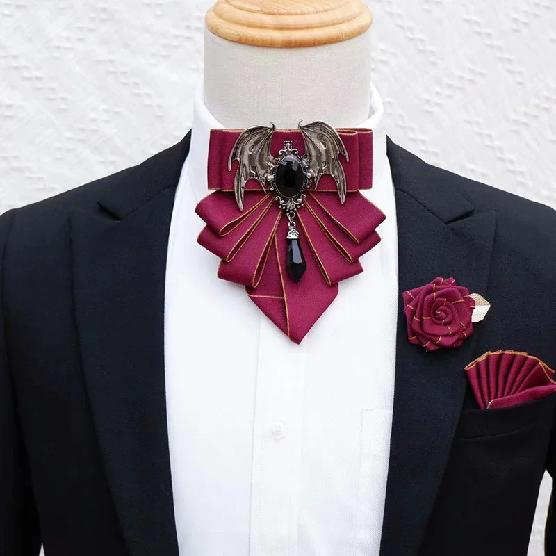 الرجال ربطة القوس Brooch بروش  - مراجعة Korean Men Formal Wear وسعره