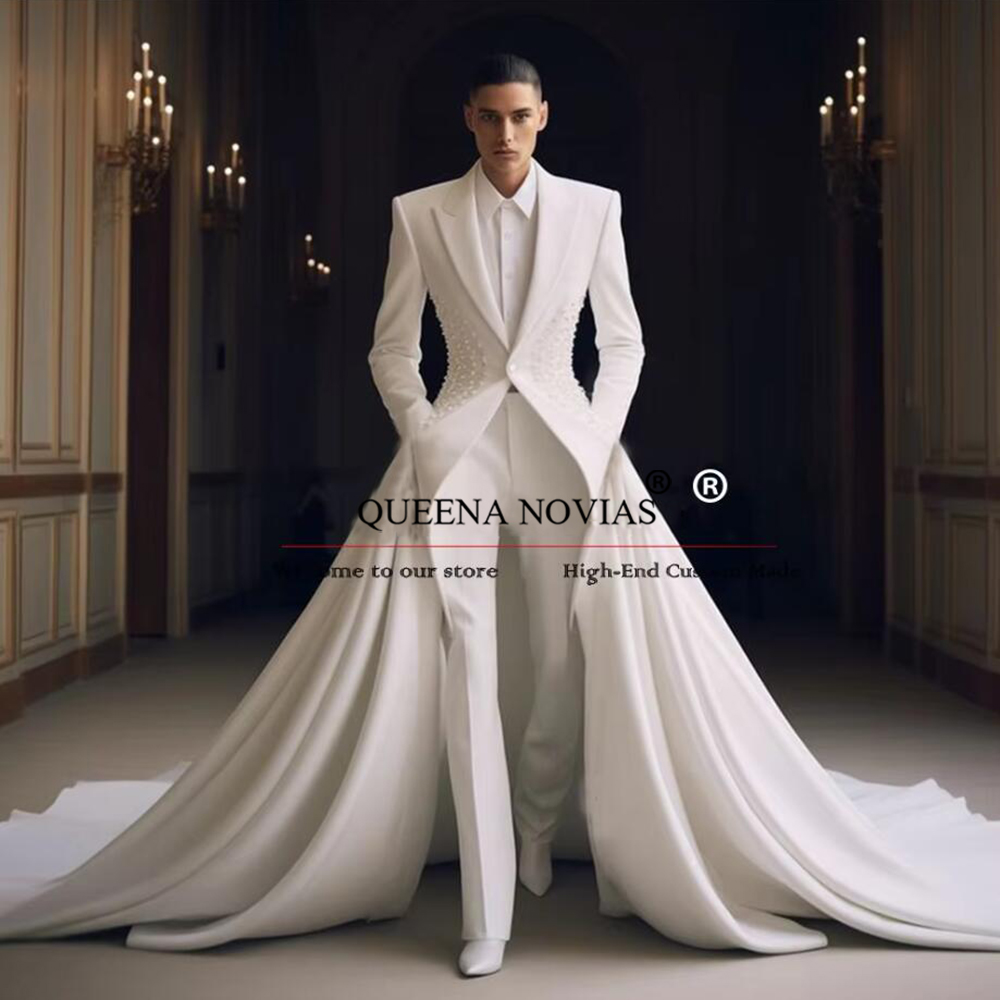 بدلات رجالية أنيقة من اللؤلؤ م - مراجعة Men'S Formal Wear No Suit وسعره