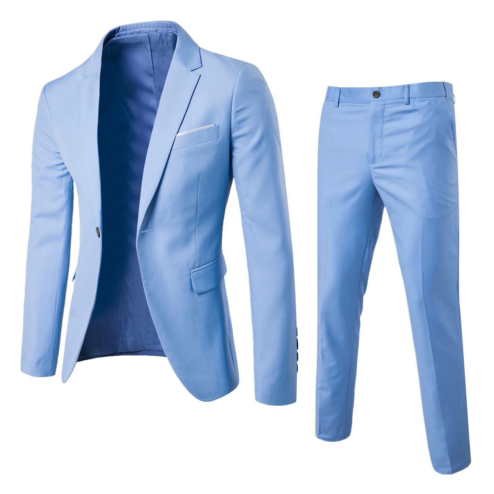 طقم بدلة رجالي من قطعتين، ملاب - مراجعة Korean Men Formal Wear وسعره